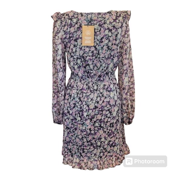 Vero Moda Vmina Inga Ditzy Floral Short Babydoll Ruffle Dress Nordstrom NEW - Picture 5 of 16